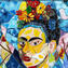 centrotavola Frida - Tributo a  Frida Kahlo- vetro di murano originale