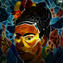 Frida - frida kahlo Tribute - Original Murano Glass OMG