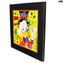 Uncle Scrooge -  canvas - Original - Murano - Glass - omg