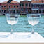 Set di 2 Bicchieri larghi in vetro di Murano - Ottagonali  - Eleganti