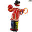 Clown figurine juggler - Original Murano Glass OMG