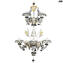 Sconce wall Lamp liberty - Gold 24kt + pendants - Murano Glass - 5 lights