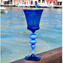 Venetian Goblet -  Blue Flute - Original Murano Glass OMG