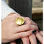 Ring round Charming - Gold - Original Murano Glass OMG