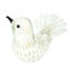white Sparrow - With gold - Original Murano Glass OMG