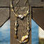 Long Necklace Roma - with gold and aventurina - Original Murano Glass OMG
