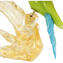 esclusivo Ramo con Uccellini - decoro in foglia oro - Vetro di Murano Originale OMG