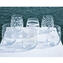 Set of 6 Drinking glasses - engraved texture- Original Murano Glass OMG