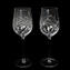 Drinking Glass - fantasy engraved - Set of 6 pieces -  Original Murano Glass OMG