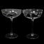 Set di 6 bicchieri da champagne incisi manualmente - vetro originale di murano
