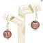 Huelva Earrings - Pink - Silver 925 - Original Murano Glass OMG