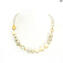 Necklace Nizza - pearls and gold - Original Murano Glass OMG
