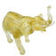 Elephant family - With Gold Leaf - Original Murano Glass OMG