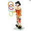 Clown figurine -  Alfie - Original Murano Glass OMG