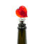Bottle stopper Love Heart - Lamp work - Original Murano Glass OMG