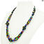 Cypro - Ethnic Necklace - Venetian Beads - Original Murano Glass OMG