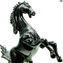 Cavallo rampante - Pregiata Scultura - Vetro di Murano Originale OMG
