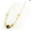 Necklace - Gold Stone - Original Murano Glass OMG