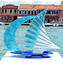 Sail Boat - LightBlue - Original Murano Glass OMG