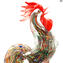 Rooster - Glass Sculpture - Original Murano Glass OMG