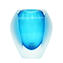 Vase Oculus Light Blue - Sommerso - Original Murano Glass 