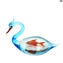 Swan with Fish - Original Murano Glass OMG