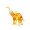 Elephant figurine in Amber glass - Original Murano Glass OMG