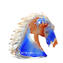 Horse head - multicolor - Sculpture - Original Murano glass Omg