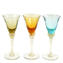 Drinking Glasses Butterfly multicolor - Set of 6 - Handmade