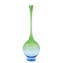   Elegante Vaso Soffiato - Encalmo Blu e Verde - Original Murano Glass OMG