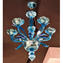 Venetian Chandelier - Ervin light blue - Murano Glass 