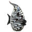  Fish Allegro - with silver leaf - with Texture - Original Murano Glass