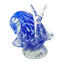 Chiocciola figurina - Blu sommerso - vetro di Murano