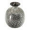 Vaso nero con argento - vetro soffiato - Vetro Originale