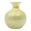 Ivory Vase with silver leaf - Original Murano Glass OMG
