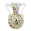 Arlequin Vase with silver leaf - Original Murano Glass OMG