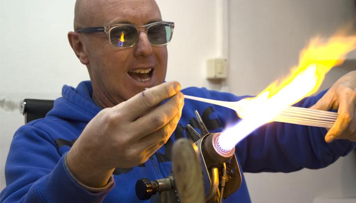 Lavorazione a lume del vetro di murano