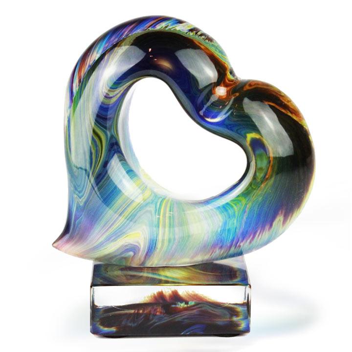 heart in glass Murano OMG