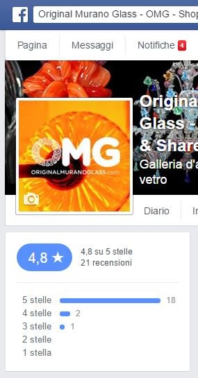 facebook feedback original murano glass