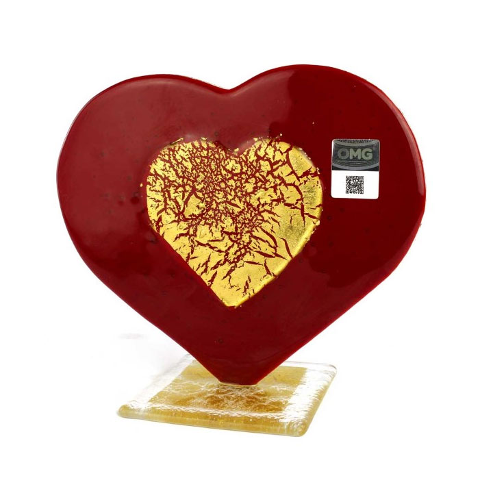 heart in Original Murano Glass OMG
