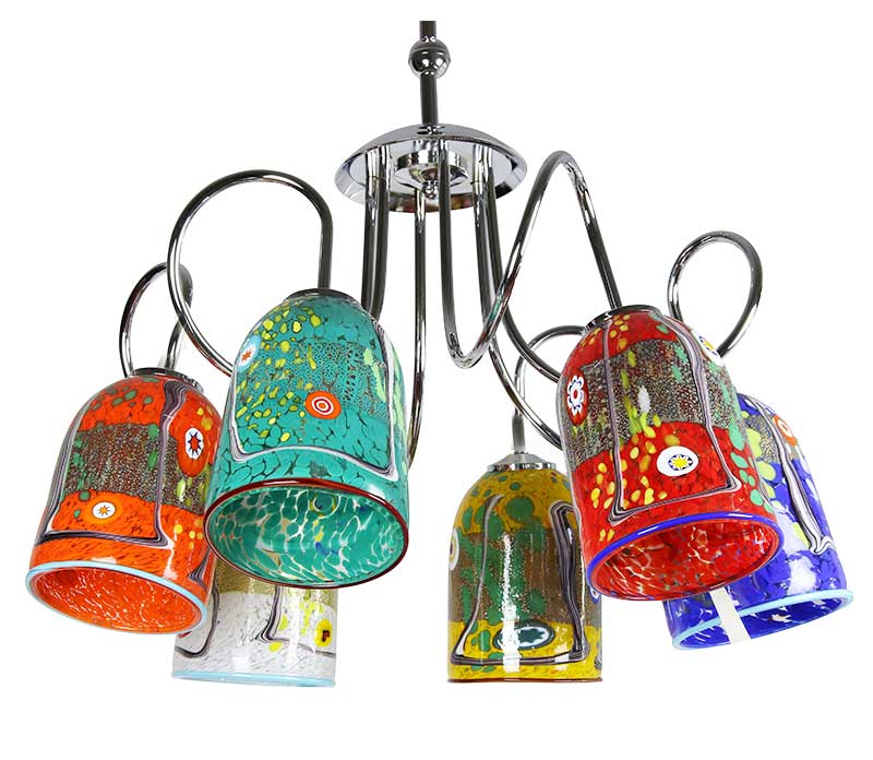 lamp hanging chandelier lighting venetian glass murano glass omg