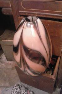 художественная стеклянная ваза