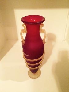 Murano glass urn and sculpture 