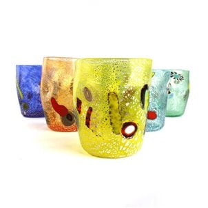 Conjuntos de copos de copo de Murano