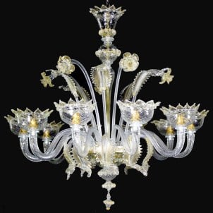 Murano style sale chandelier