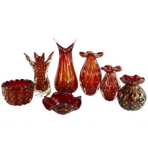 Mode 60er Jahre venezianische Vasen