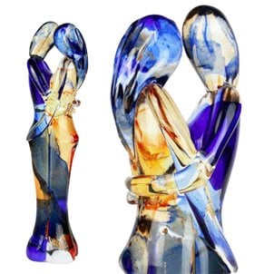 D0078 Gigantic Art Glas Handgefertigt Murano-Stil  Skulptur ca 11 x 5 x 8 cm 