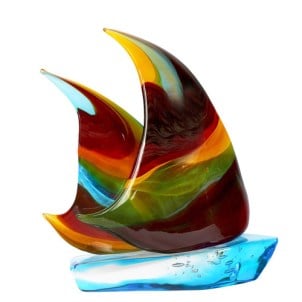 Segelboot-Sammlung - Murano-Glas