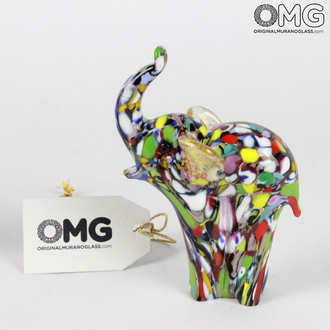 Details about   MURANO 7 1/2 INCH SITTING ELEPHANT CLEAR GLASS TRUNK UP MURANO STICKER 