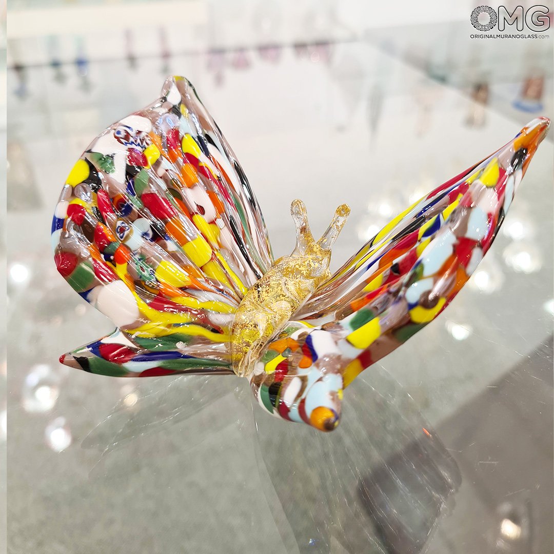 Butterfly Figurine of Hand Blown Glass